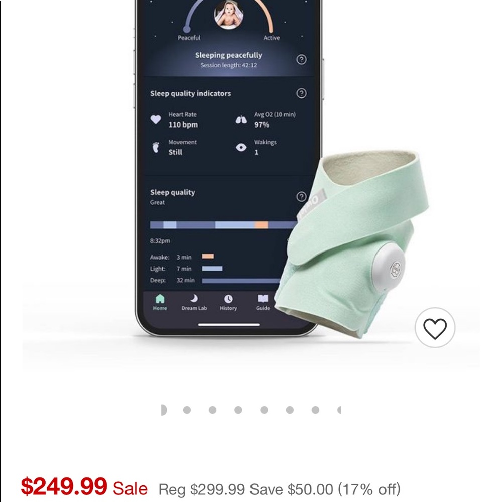 Owlet baby vitals alert system